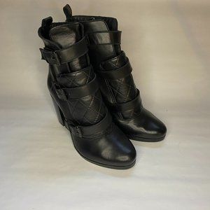 All Saints Black Leather Boots